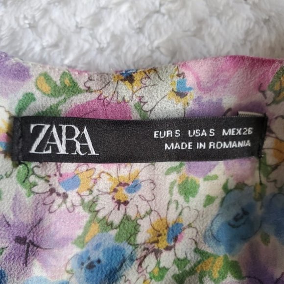 Zara Floral Bodysuit Size Small - Picture 6 of 8